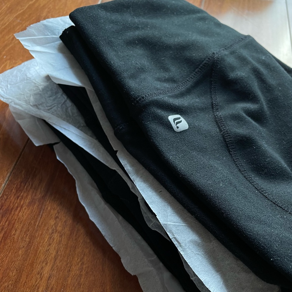 Fabletics black leggings (3 pairs)